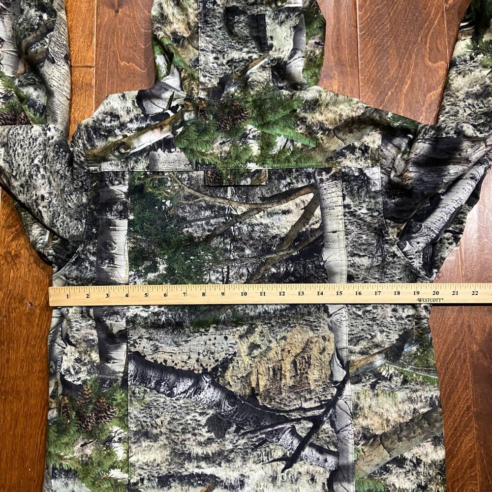 Mossy Oak Scent Factor Castlerock Camo Full Zip Hooded Jacket Youth Boys Size XL - Picture 9 of 10